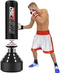 MAXSTRENGTH Free Standing Punch Bag Strike 360, 150KG (Filled) Kickboxing Muay Thai MMA Heavy Pedestal Bag Floor Standing