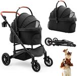 Pet Stroller with 4 Wheels, Foldabl
