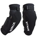 Ninja MTB Hooligan Elbow Pad, Heavy Duty BMX and Mountain Bike Elbow Pads, Great Protection & Lightweight Design, for Men and Women, Size Medium