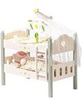 ROBOTIME 18" Doll Bunk Bed Baby Dol