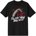 Bioworld Freddy Krueger Follow Your Dreams Mens Black Graphic Tee - XXL