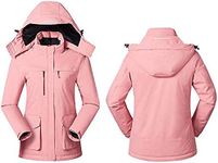 USB Heated Jackets Ladies Electric Heated Jacket Waterproof Windproof Heated Jacket for Outdoor Work and Daily Wear (Color : Pink, Size : 3XL)