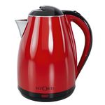 La' Forte La Forte Double Wall Electric Kettle With 304 Stainless Steel Interior (1.8 Ltr) Red, 1.8 Liter, 1500 Watt