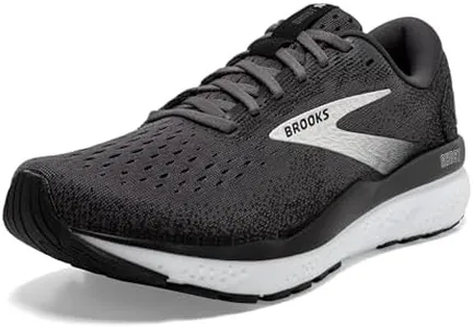 Brooks Men’s Ghost 16 Neutral Running Shoe - Black/Grey/White - 9.5 Wide