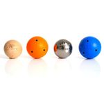 Hockey Training Equipment - Stick Handling Balls (4 Pack) - Weighted Set for Targeted Skill Enhancement - Improves Puck Control, Deke Skills, Speed & Reaction Times - Off Ice Practice & Training Aid