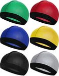 6 Pieces Kids Satin Wave Caps Unise