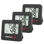 ThermoPro TP157 3 Pieces Hygrometer Indoor Thermometer for Home Digital Room Thermometer with Temperature Humidity Sensor for Greenhouse Office Cellar