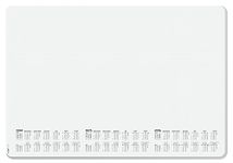 SIGEL HO301 Paper desk pad, 3-year-planner and weekly planner, design dotted, A2 (59.4 x 41 cm), white and grey, 30 sheets