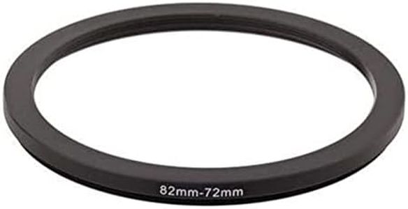 NinoLite Step Down Ring for 82mm to 72mm Camera Lens Aluminum Alloy Adapter Ring (Step Down Ring) Black
