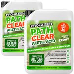 Pro-Kleen Path Cleaner Acetic Acid Concentrated 30% - Glyphosate Free - See Results In Hours, Double Strength - Eco-Friendly, Organic, Children and Pet Safe Once Dry (2 x 5 Litres)