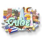 Nivaraprint Cuba Country Theme Souvenir Wooden Fridge Magnet for Refrigerator - Cuba Printed Stylish Magnet for Fridge Decoration