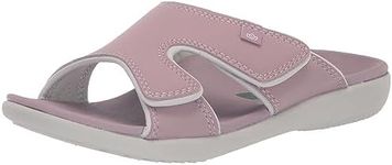 Spenco Women's Orthotic Sandal Slide, Elderberry, 10 Wide