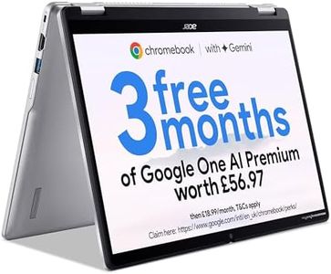 Acer Chromebook Spin 314 CP314-2HN Convertible Laptop - Intel Core i3-N305, 8GB, 128GB eMMC, Integrated Graphics, 14" WUXGA Touchscreen, Google Chrome OS, Silver