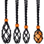 Shappy 3 Pieces Necklace Cord Empty Stone Holder Pendant Stone Holder Adjustable Necklace Holder Pendant Cord Necklace Stone Holder Necklace Cord for Crystals DIY Jewelry Bracelet Necklace, hand