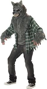 California Costumes Men's Full Moon Madness Werewolf M Grey And Green