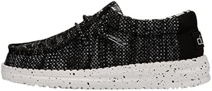 Hey Dude Wally Sox Skater (Toddler/Little Kid/Big Kid), Black and White, 7 Toddler