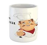 Lunarable Chef Mug, Simple Cartoon 