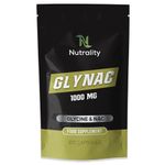 Nutrality Glynac Supplement 120 Capsules 1000mg | Vegetarian Friendly Anti-Aging Glutathione Formula with Glycine and NAC, for Enhanced Health, Wellness | Promotes Youthful Aging, Vitality