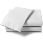 Extra Large Pillow Case Pair "22 x 31" / White Pillowcases / Percale Pillowcases (White)