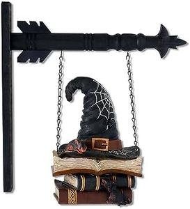 K&K Interiors Halloween Stacked Books Arrow Replacement, 12-inch Height, Resin
