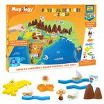 Imagimake Kid's Mapology - Physical Features of India Learn 50+ Geographical Features Like Mountains, Rivers, Plateaus Educational Toy and Learning Aid Puzzles for Age 5 Years+,Color Multi