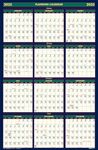 House of Doolittle 2024-2025 Laminated Four Seasons Wall Calendar, Reversible, 24 x 37 Inches, July - June and January - December (HOD391-25)