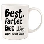 Best Farther Ever Funny Dad Mug - Funny Unique Gift Mugs for Him, Father, Step Dad Gift Fathers Day Mug - Dad Gifts Coffee Mugs,Christmas Gifts for Dad from Daughter or Son