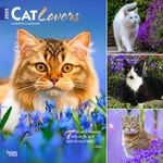 Cat Lovers | 2025 12 x 24 Inch Monthly Square Wall Calendar | Foil Stamped Cover | BrownTrout | Animals Domestic Kittens Feline