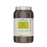 Neuherbs Raw Unroasted Chia Seed For Weight Loss Management | Rich In Omega -3 | Dry Seeds For Eating | Healthy Snacks - 1 kg Chia Seeds