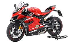 Tamiya 14140 1:12 Ducati Superleggera V4, True-to-Original Replica Plastic Kit, Crafts, Model Kit, Assembly, Unpainted, Multicoloured