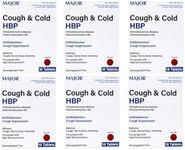 Major Cough & Cold HBP Antihistamine Suppressant Tablets for People with High Blood Pressure, 16-Count Boxes (6 Pack)