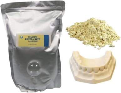 5 lb - Dental Yellow Buff Stone - Gypsum Type III - All Purpose Compound - Model Stones - Used in Dental Lab & Offices ** Includes Scoop **