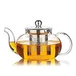Hiware Glass Teapot with Stainless 