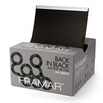 Framar Black Embossed Pop Up Hair Foil, Hair Foils for Highlighting, Foils for Highlights, Hairdressing Foil for Hair Highlights, Highlighting Foil, Foil Sheets, Hair Foils for Colouring – 500 Pk