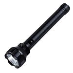 TATTU D3 Heavy-Duty Tactical 3-Cell D LED Torch, Black