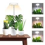 Grow Lights for Indoor Plants, Wiaxulay 48 LEDs Full Spectrum Plant Grow Lights, Height Adjustable Growing Lamp with Auto On/Off Timer 3/9/12H, 10 Dimmable Levels, 3 Light Modes Small Plant Light