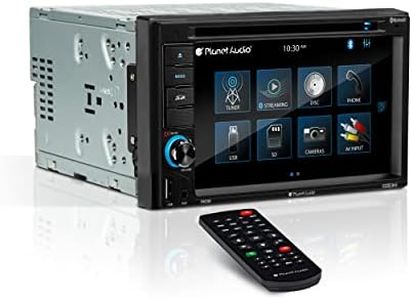 Planet Audio P9628B Car Stereo System - 6.2 Inch Double Din, Touchscreen, Bluetooth Audio and Calling Head Unit, MP3, CD Player, DVD, USB, SD, AUX in, AM/FM Radio Receiver, Hook Up to Amplifier