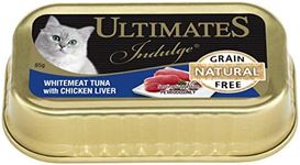 Ultimates Cat Pet Food Whitemeat Tuna with Chicken Liver, 80 x 85g, 80 Piece