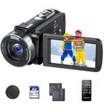 FIREFOTO Video Camera 4K Camcorder, 42MP Vlogging Camera for YouTube 18x Digital Zoom Campact Camera with 3.0 Inch 270°Rotation Screen 4K Video Recorder with 2 Batteries, 32GB Card, Remote Control