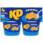 KD Original Macaroni & Cheese Microwaveable Snack Cups, 232g (Pack of 4)