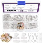 Swpeet 430Pcs Silver Ribbon Bracele