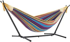 DOUBLE COTTON HAMMOCK WITH STAND (2