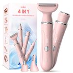 Sejoy All-in-1 Facial Hair Trimmer for Women, Perfect for Face, Ear/Nose and Eyebrows, Nose Hair Removal Clipper Electric Painless, Pink