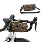 ROCKBROS Bike Handlebar Bag, Cycling Handlebar Bags with Shoulder Strap, 2.2L Large Capacity Bike Bags for Handlebars, Bicycle Front Bag for Mountain Bike, Road Bike, Racing Bike