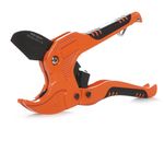 Zantle Pipe and Tube Cutter, Ratcheting Hose Cutter One-hand Fast Pipe Cutting Tool with Ratchet Drive for Cutting Less Than 1-1/4" O.D. PEX, PVC, and PPR Pipe