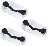 Readerest Magnetic Holders for Glasses, Magnet Pin, (Metalic Black 3 Pack), Eyeglass magnets for women and men, Name Badge Holder, Pins onto your shirt to keep your glasses safe