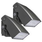 (2 Pack) Dakason 30W LED Wall Pack, Dusk-to-dawn Photocell, Adjustable Head, Full Cut-off Security Light, 5000K 3300lm Replaces 100-150W HPS/HID IP65 Waterproof Outdoor Lighting fixture ETL DLC Listed