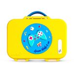 rabitat Stainless Steel Munchbee 3-Sectional Lunchbox For Kids - Leakproof Dividers, Bpa-Free Material, Easy To Open For School, 500Ml, Multicolor