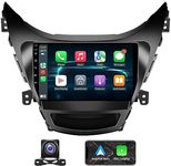 5GWIFI 4G+32G Android 13 Car Stereo Radio for Hyundai Elantra 2011 2012 2013,9.2'' Touchscreen Car Radio with Wireless Carplay Android Auto,WiFi,GPS Navigation,Bluetooth,FM Radio SWC+1080P Rear Camera