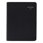 AT-A-GLANCE 2020 Daily Appointment Book, 8" x 11", Large, Four Person Group Book, Black (7082205)